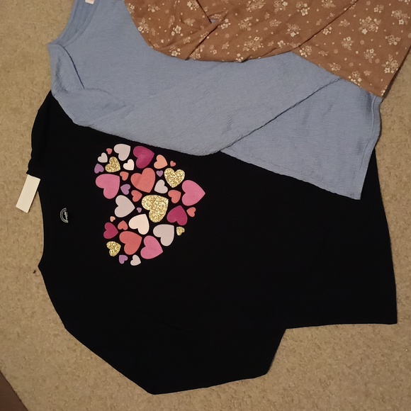 Girls Long Sleeve Tops NWT Bundle Of 3 - Picture 2 of 6
